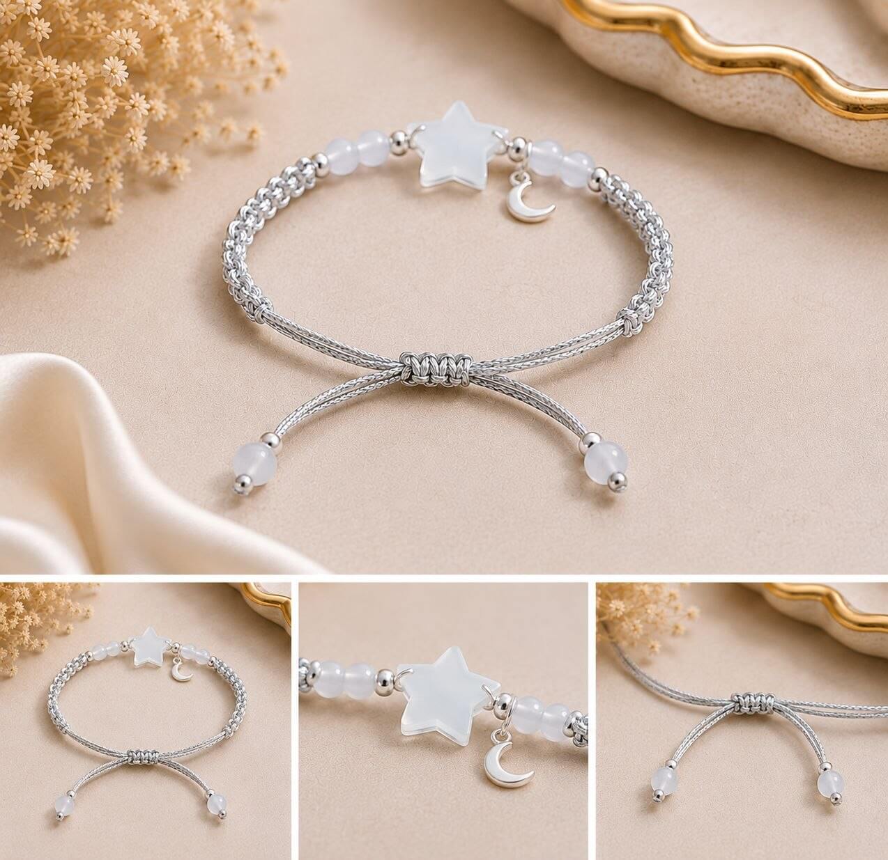 Star & Moon Couple Bracelet set